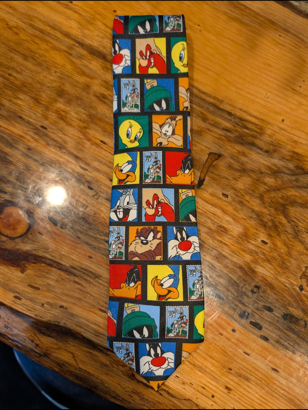 Looney Tunes Character Stamp Collection USPS 1997 Tie - Multicolor